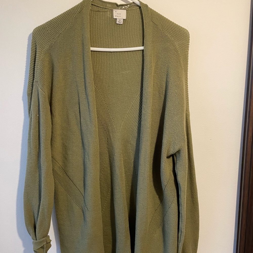 Green cardigan from target